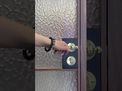 Ultra Slim 16mm Aluminium Casement Door with Single Glass