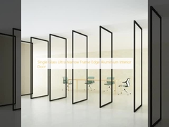Single Glass Ultra Narrow Frame Edge Aluminium Interior Door