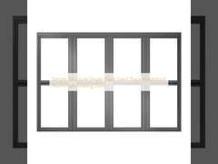 Simple Structure Single Glass Silent Track Windproof Aluminium Folding Door