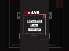 PSSD Hanger Rail French Aluminium Sliding Doors With Fluted Glass