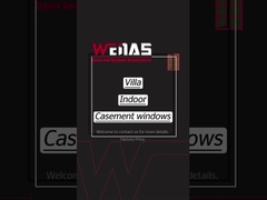 Thermal Break Aluminium Casement Window With Screen Mesh