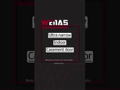 Ultra Narrow Silent Waterproof  Aluminium Casement Door