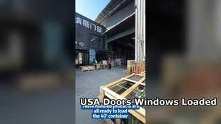 Container Loaded For USA Doors And Windows Project